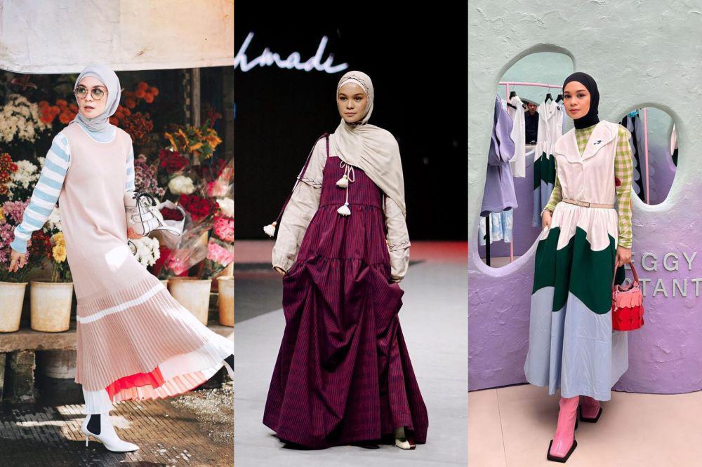 10 Inspirasi OOTD Pakai Dress ala Tantri Namirah, Super Chic!