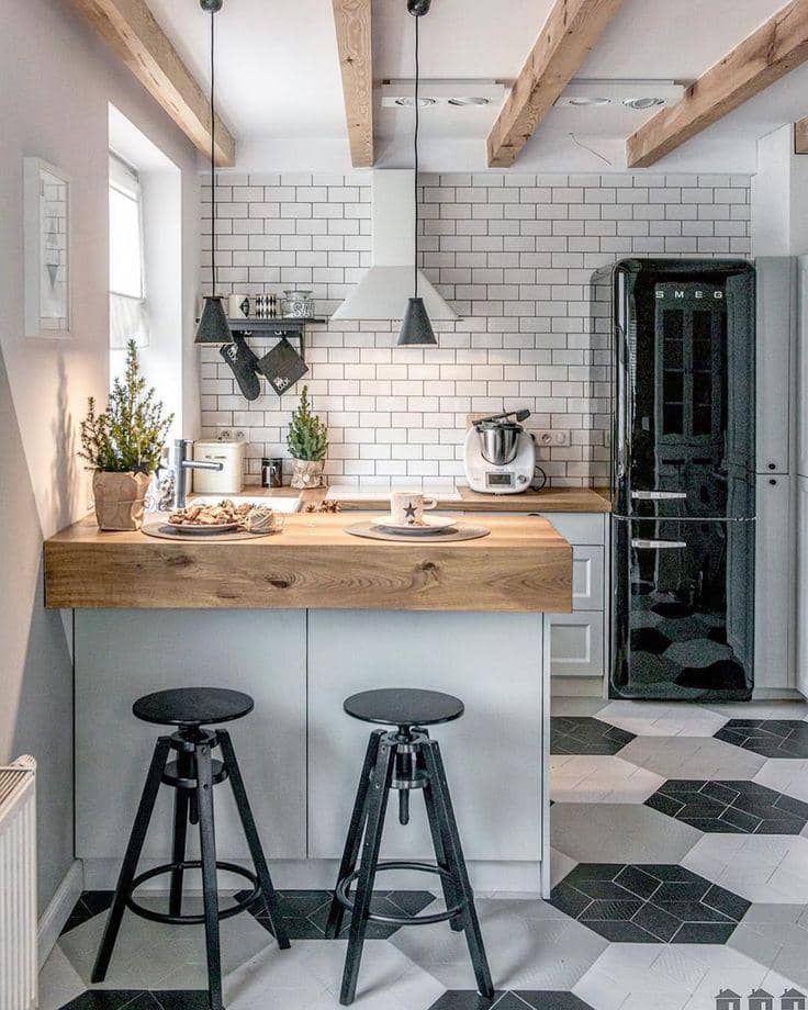 ide dekorasi dapur bergaya farmhouse (weheartit.com)