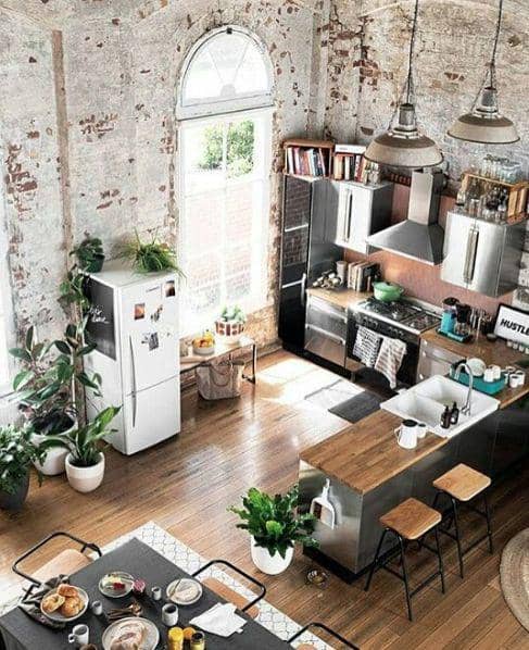 ide dekorasi dapur bergaya farmhouse (bloglovin.com)