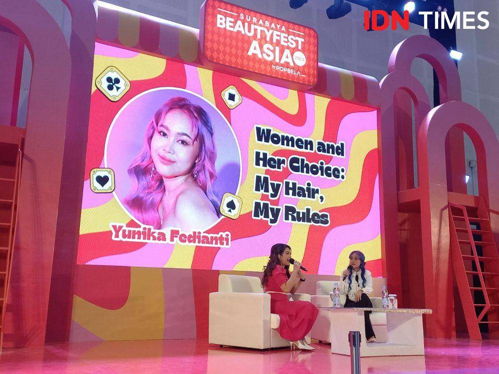 Beautyfest Asia 2023: Woman and Her Choice: My Hair My Rules. Sabtu (4/11/2023) (IDN Times/Putri Aisya)