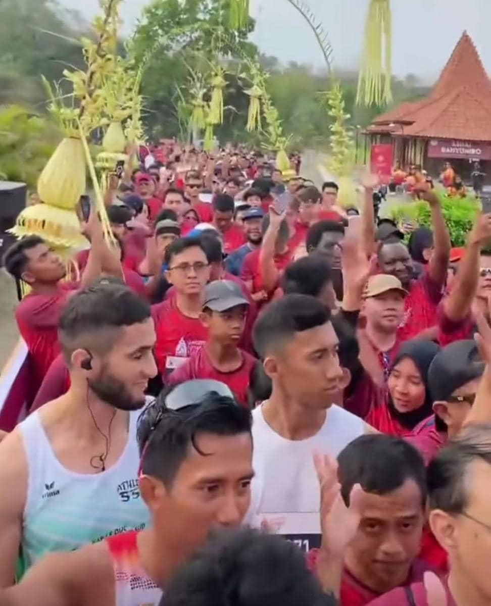 Sebanyak 1.260 pelari mengikuti ajang lomba lari lintas alam "Sleman Temple Run" yang diselenggarakan di Candi Banyunibo Bokoharjo Prambanan, Kabupaten Sleman (Instagram/wisatasleman)