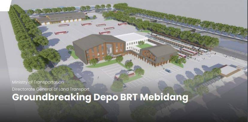 Ground Breaking Depo BRT Mebidang (Dok. Diskominfo Medan)