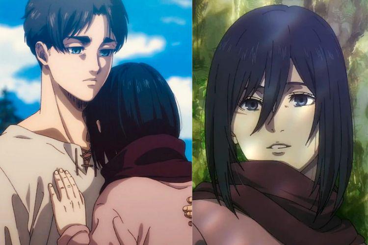 8 Perjalanan Cinta Eren dan Mikasa di Attack on Titan, Couple Tragis!
