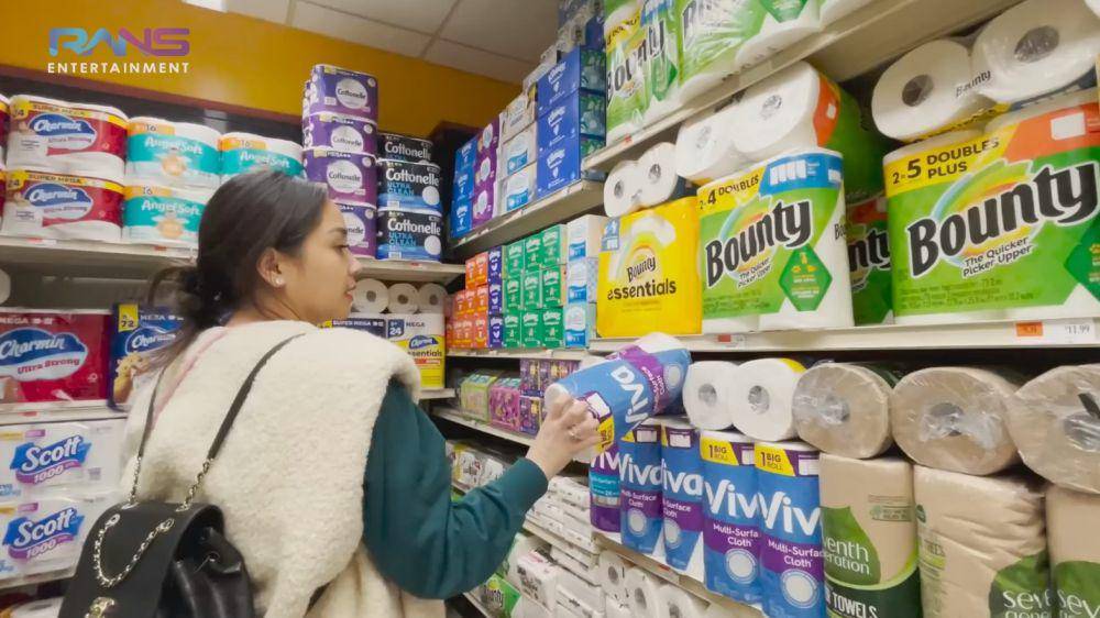 Nagita belanja di supermarket New York (youtube.com/ransentertainment)