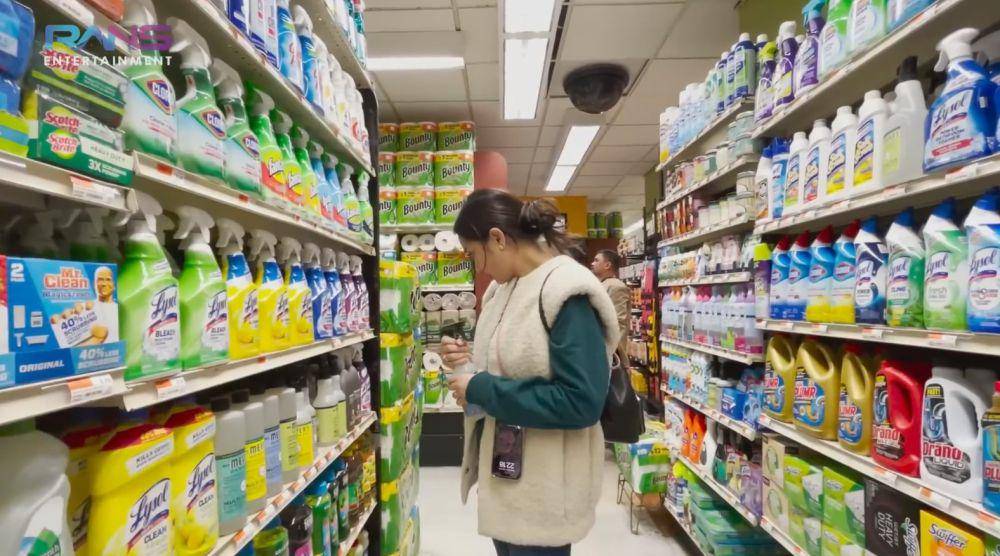Nagita belanja di supermarket New York (youtube.com/ransentertainment)