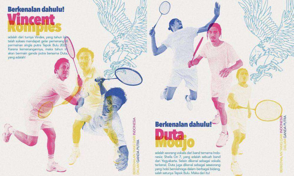 pemain ganda putra Tepok Bulu’23 (Instagram.com/vindes.ig)