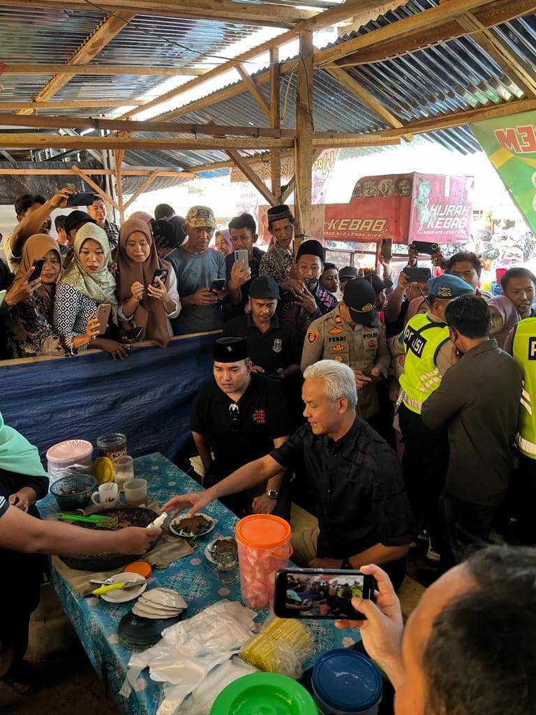 (Kedatangan Ganjar Pranowo di desa Beji Mulyo kecamatan Tungkal Jaya kabupaten Muba) IDN Times/istimewa