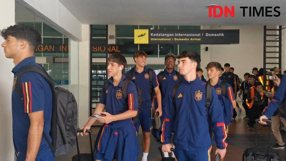 Kedatangan Timnas Spanyol Piala Dunia U-17 di Solo. (IDN Times/Larasati Rey)
