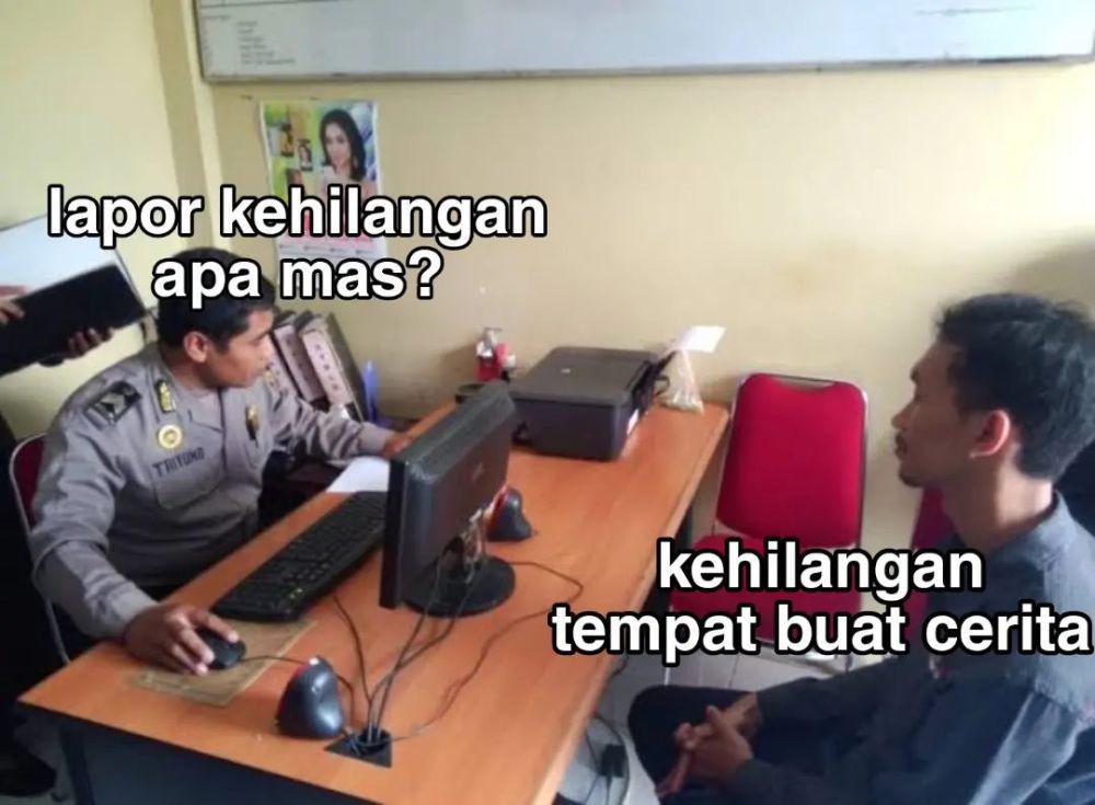 7 Meme Kocak Lapor Polisi Ini Bikin Tepuk Jidat