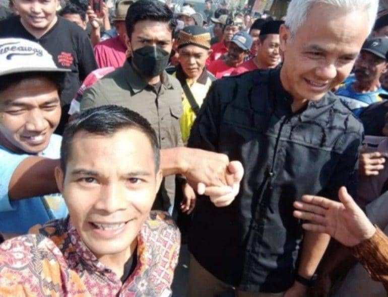 (Ganjar Pranowo saat menyapa warga) IDN Times/istimewa