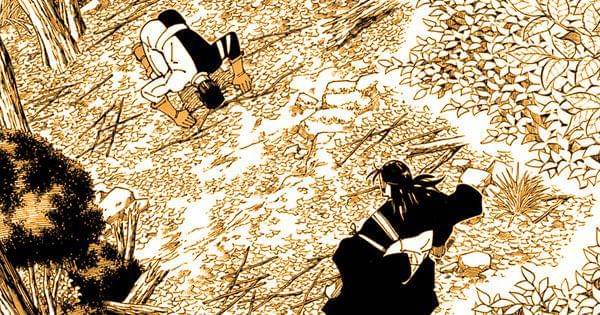 Fumihiko bersujud pada Kenjaku  ( Dok. Shueisha / Jujutsu Kaisen )