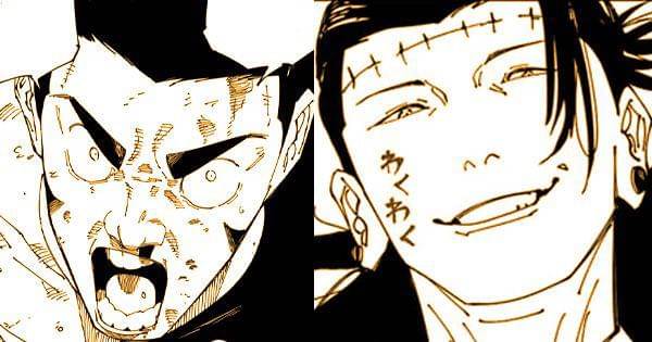 Fumihiko dan Kenjaku memulai pertarungan mereka kembali ( Dok. Shueisha / Jujutsu Kaisen )