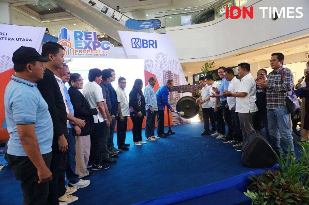 Pameran REI Expo 2023 di Plaza Medan Fair (IDN Times/Doni Hermawan)