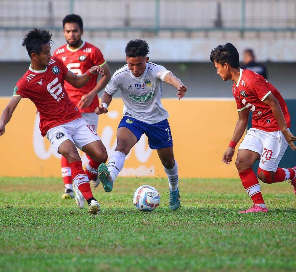 PSIM Jogja menelan kekalahan 1-3 di laga pertama putaran kedua. Melawan tuan rumah FC Bekasi City di Stadion Singaperbangsa Karawang (6/11/2023)(Instagram/psimofficial)