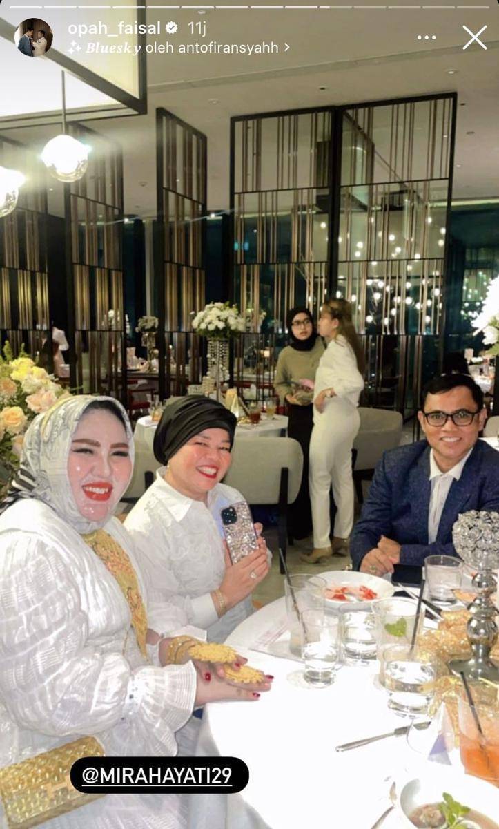 potret artis di pesta ultah ke-41 Bebizie (Instagram.com/opah_faisal)