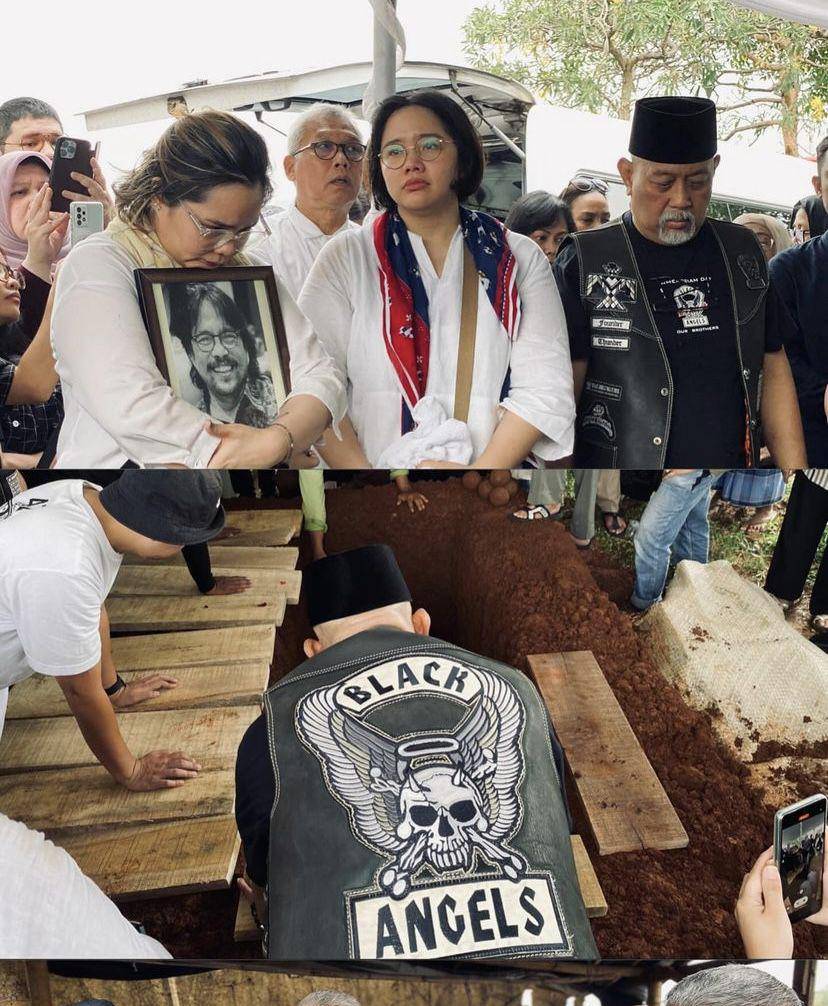 potret Indro Warkop hadiri pemakaman sahabatnya (Instagram.com/indrowarkop_asli)