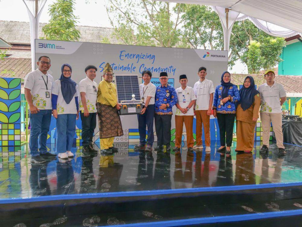 Program Sekolah Energi Berdikari (SEB) di SMK Negeri 2 Dumai. (dok Pertamina)