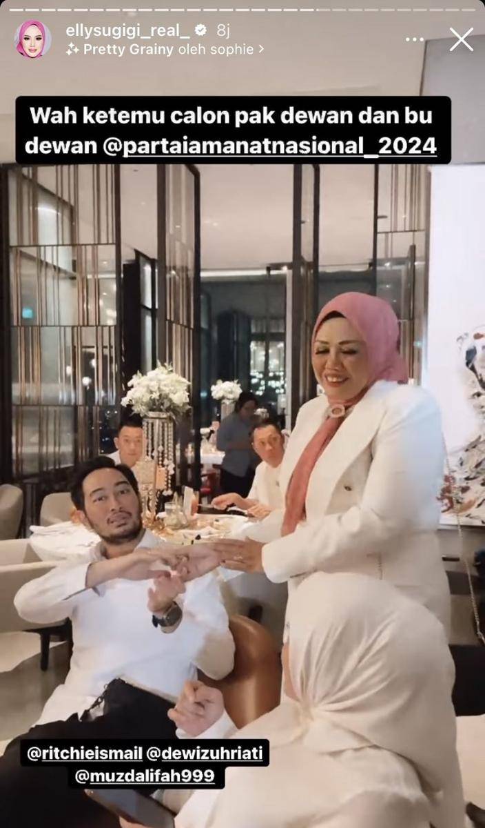 potret artis di pesta ultah ke-41 Bebizie (Instagram.com/ellysugigi_real_)