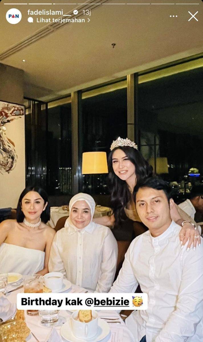 potret artis di pesta ultah ke-41 Bebizie (Instagram.com/fadelislami__)