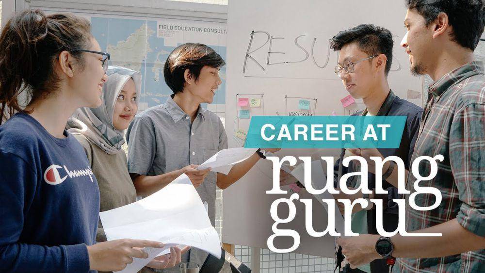 ilustrasi bekerja di Ruangguru (career.ruangguru.com)