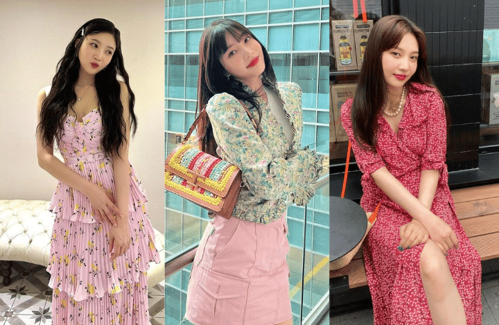 8 Ide Padu Padan Outfit Floral Pattern ala Joy Red Velvet