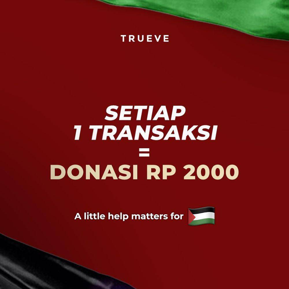 Trueve mendukung Palestina. (instagram.com/trueve.id)