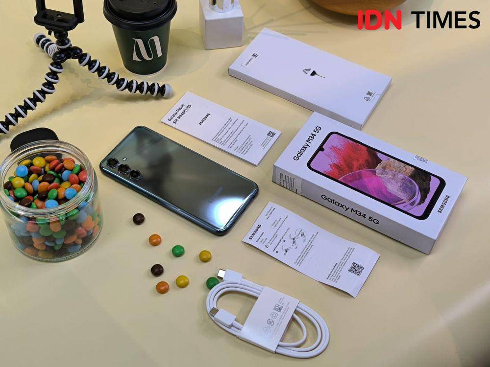 Samsung Galaxy M34 5G (IDN Times/Fatkhur Rozi)