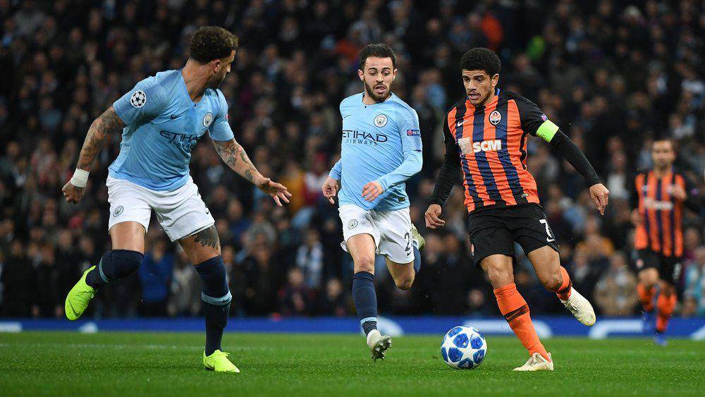 Shakhtar Donetsk melawan Manchester City di UCL 2018/2019. (twitter.com/FCShakhtar_eng)