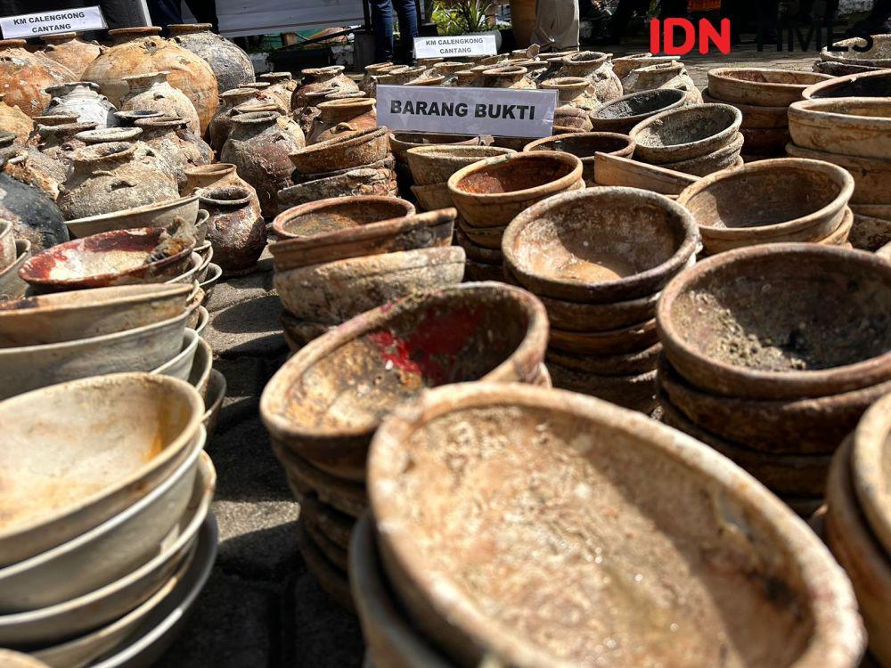 Tiga Kapal Penangkap Ikan asal Riau Curi 1.218 Barang Antik Bawah Laut