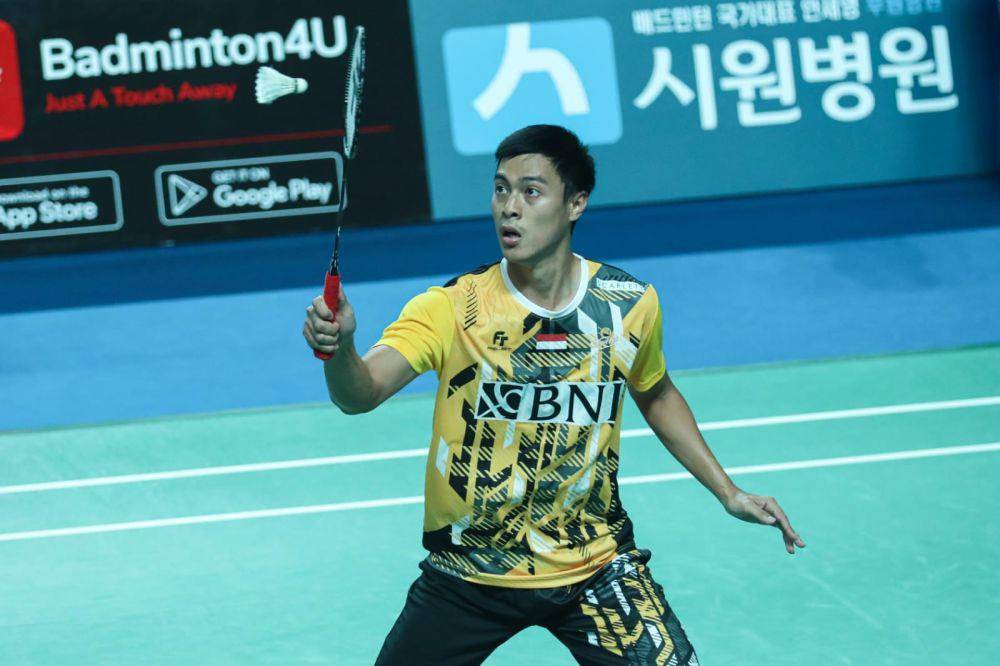 Shesar Hiren Rhustavito di Korea Masters 2023 (dok. PP PBSI)