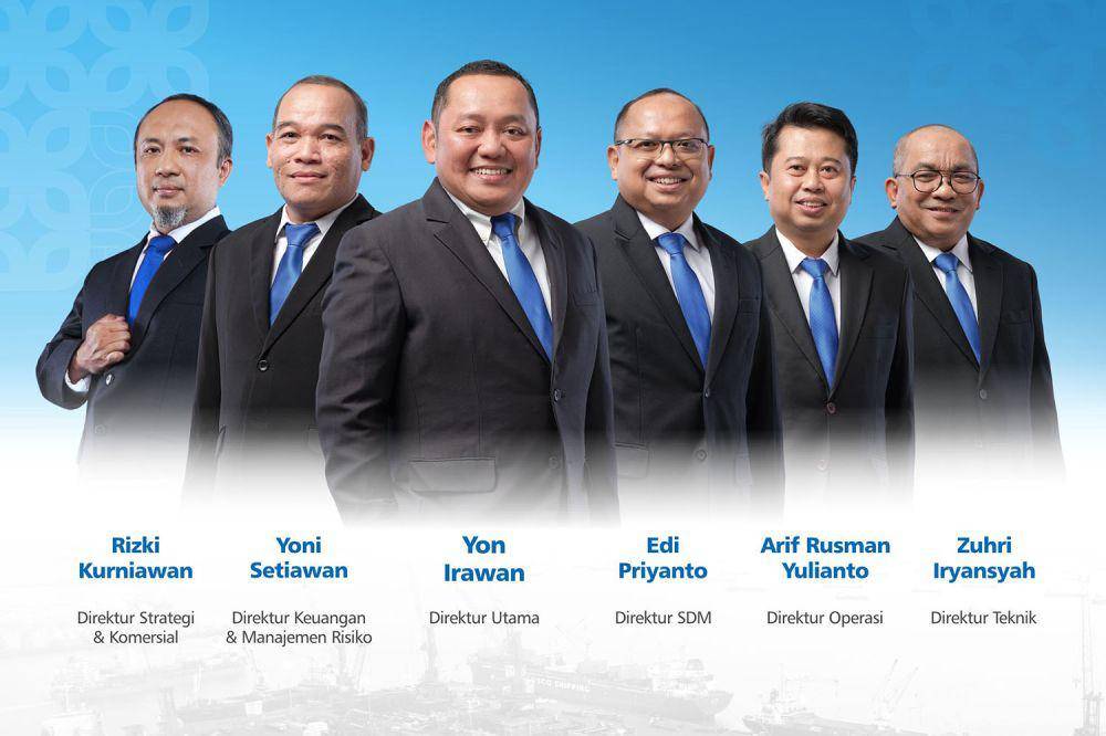 Jajaran direksi PT Pelindo Multi Terminal (SPMT) yang baru (Dok. SPMT)