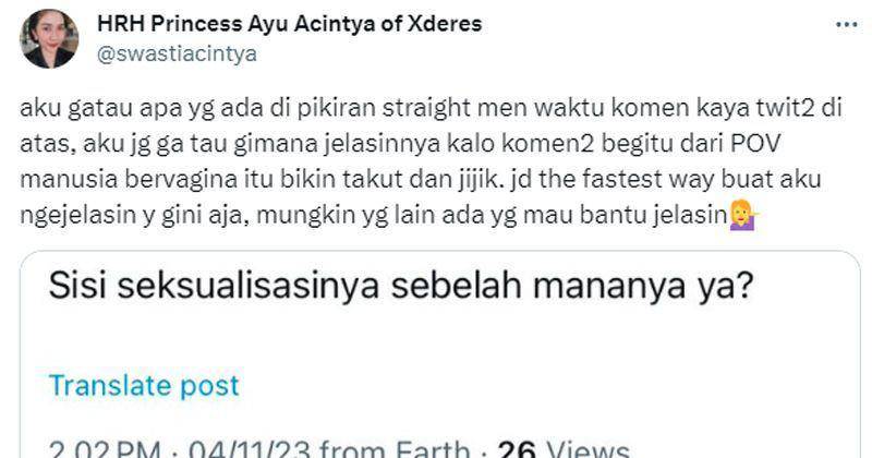 Perdebatan komentar berisi narasi pelecehan seksual di akun TikTok Kinderflix (X/swastiacintya)