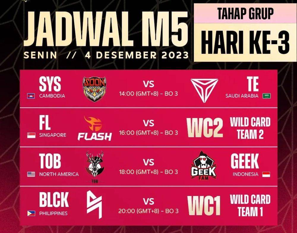 potret jadwal pertandingan di M5 World Championship (instagram.com/realmobilelegendsid)