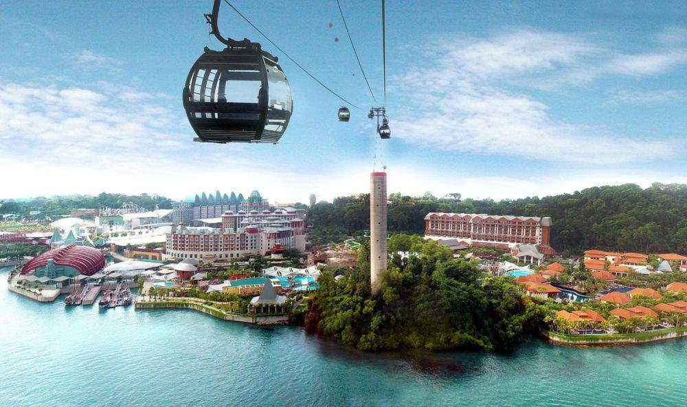 Ilustrasi cable car di Sentosa Island (tripadvisor.com)