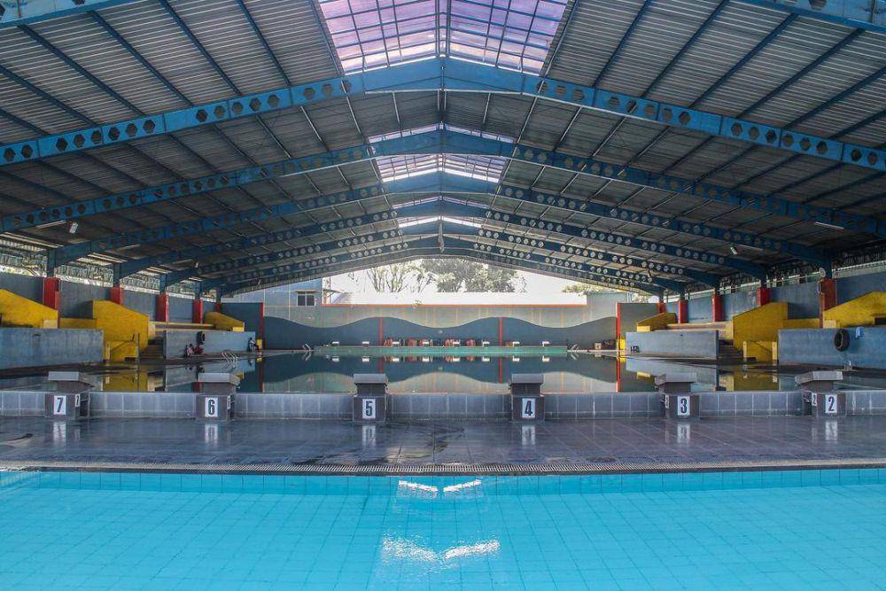Kolam renang Stadion Gajayana Malang. Instagram/adam_firdaus_as