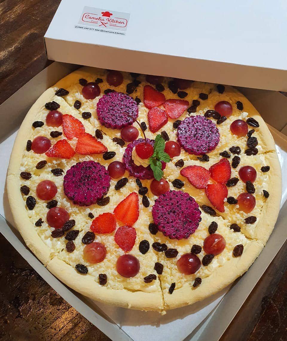 pizza topping manis (Instagram.com/camelia.kitchen)