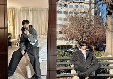 7 Padu Padan Pakai Hoodie ala Hyungwon MONSTA X, Simpel nan Trendi!