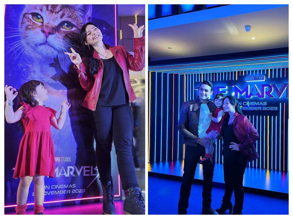 9 Momen Asmirandah-Jonas di Gala Premiere The Marvels, Sang Anak Heboh