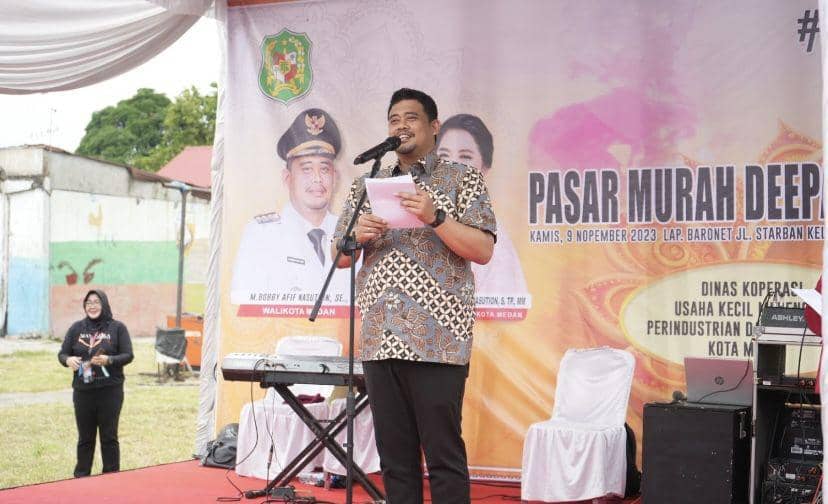 Sambut hari raya Deepavali tahun 2023, pasar murah resmi dibuka (dok. Diskominfo Medan)