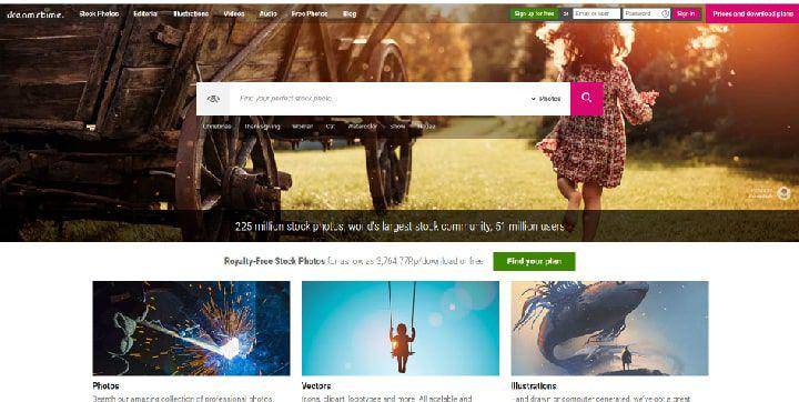 Website Untuk Menjual Foto (Dreamstime.com)