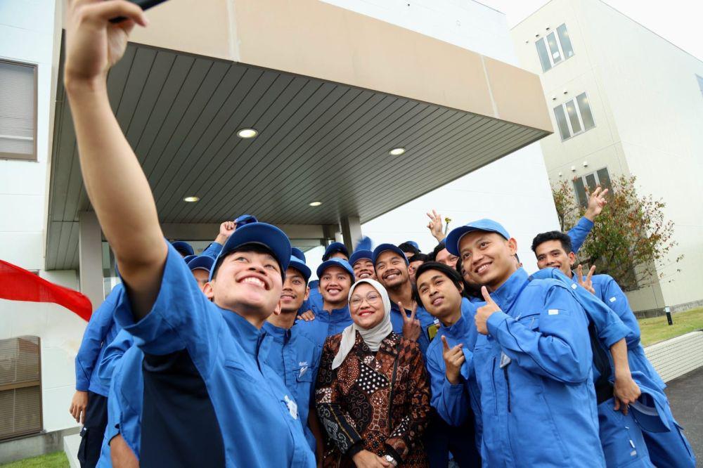 Menaker Ida Pesankan Hal Penting bagi Para Peserta Magang di Jepang