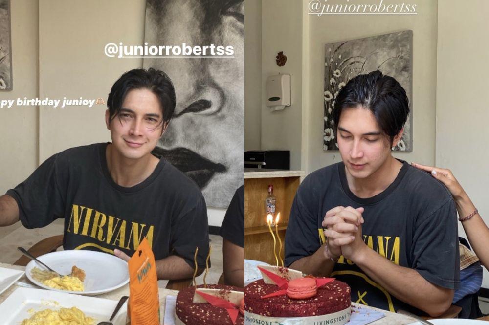 7 Momen Perayaan Ultah ke-23 Junior Roberts, Sederhana bareng Keluarga