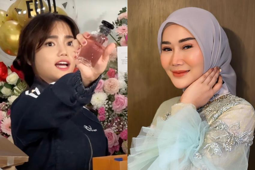 Diduga Bersiteru, Fuji Pamer Hadiah Parfum Mahal dari Marissya Icha