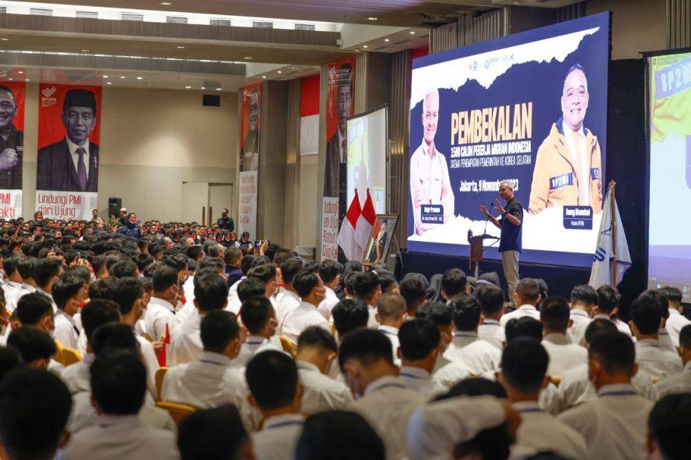 Ganjar Pranowo hadir dalam pembekalan Pekerja Migran Indonesia (PMI) yang akan berangkat ke Korea Selatan (IDN Times/Istimewa)