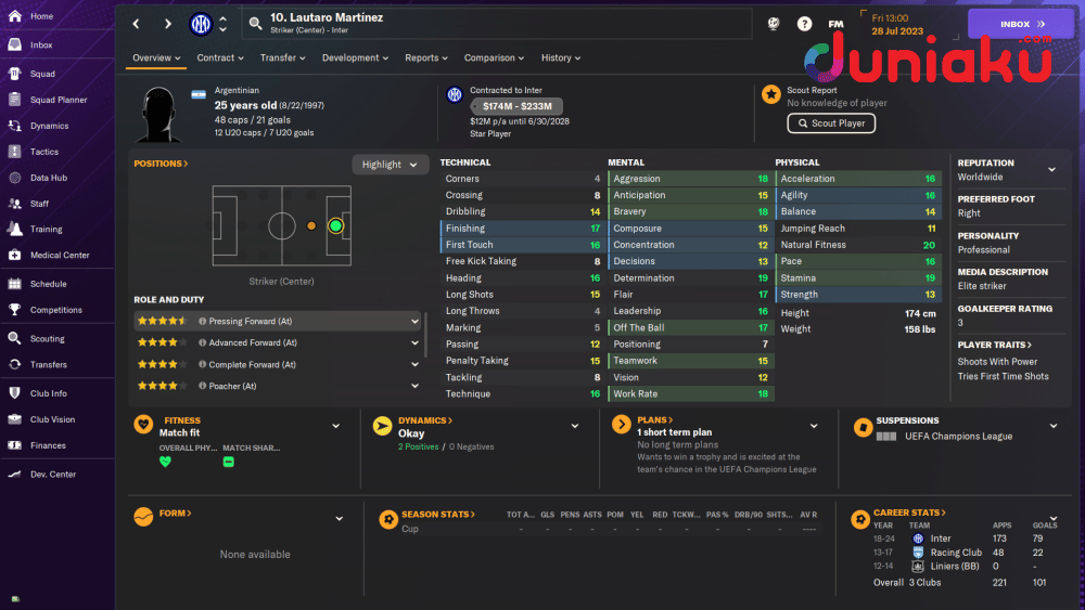 dok. Screenshot FM 2024 by Zaki Narayan Satria