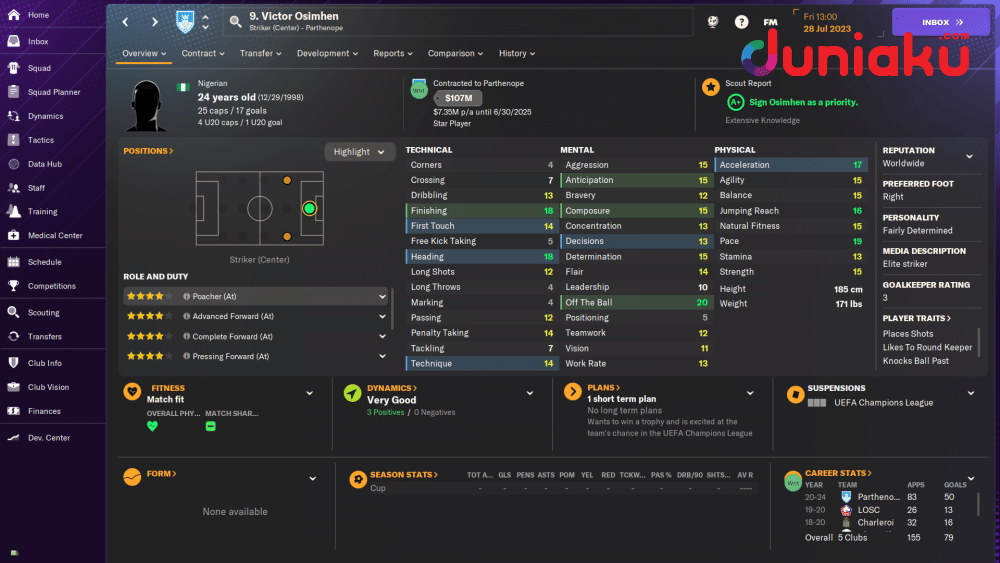 dok. Screenshot FM 2024 by Zaki Narayan Satria