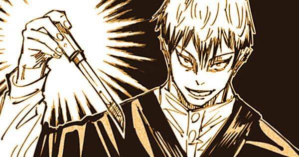 Naoya menunjukkan senjata rahasianya ( Dok. Shueisha / Jujutsu Kaisen )