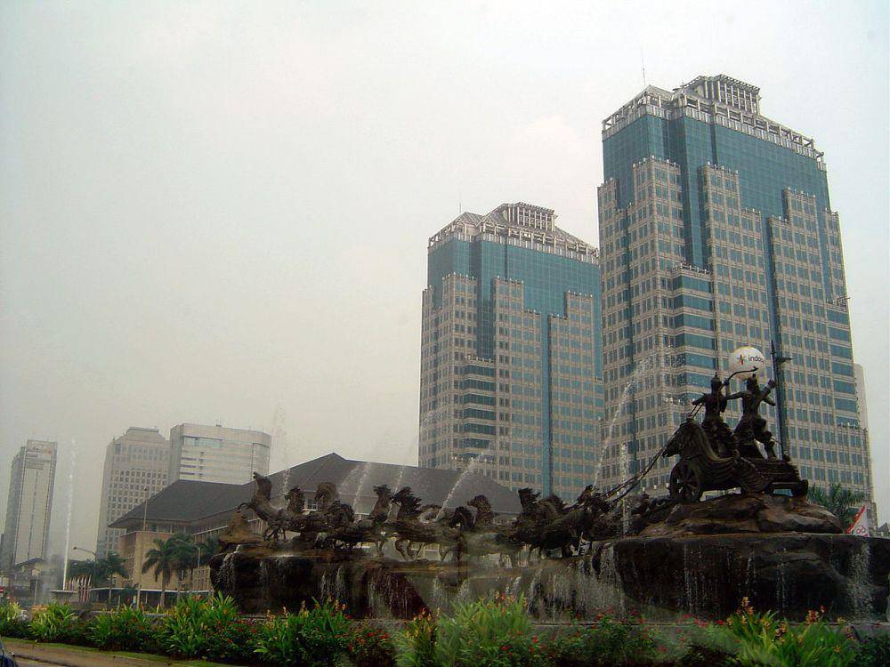 ilustrasi salah satu sudut Jakarta (wikipedia.org/Daniel Berthold)