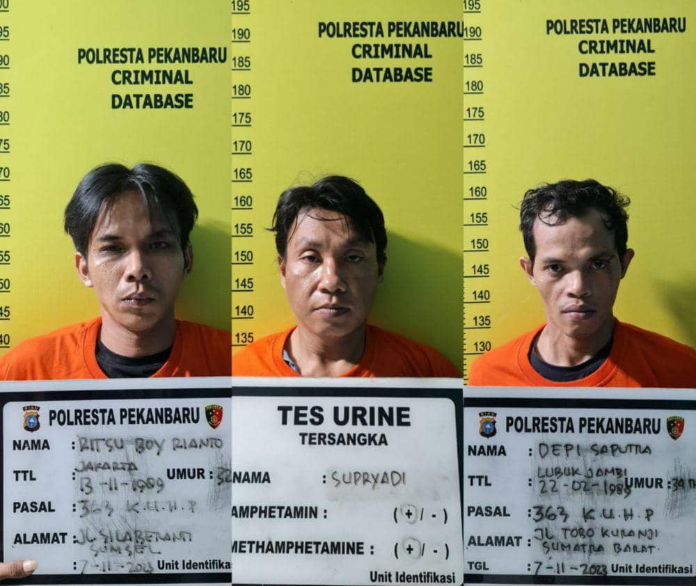 Tiga pelaku spesialis bongkar minimarket (IDN Times/ Fanny Rizano)
