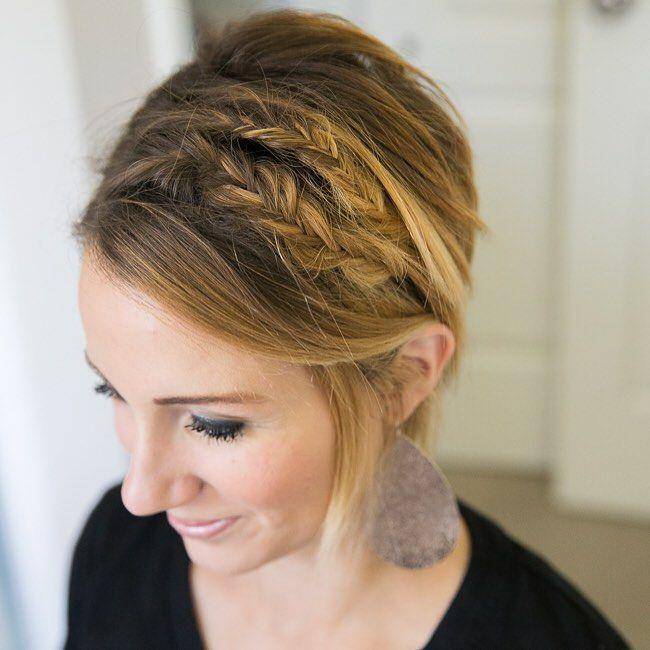 Rambut pendek kepang. (instagram.com/kileenickels)